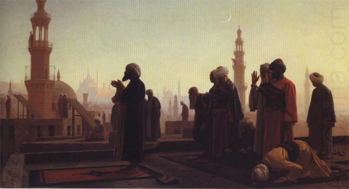 Jean - Leon Gerome Rooftop Prayer china oil painting image